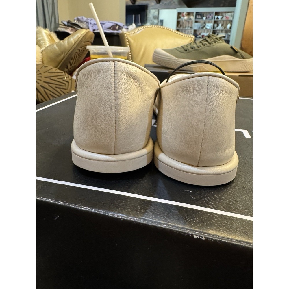 Coach Emilia Mary Jane Ballet Flat Shoes Women Size 8.5 Slip on Chalk Leather - Picture 5 of 12